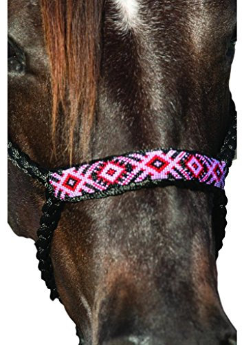 Professional S Choice cowboy intrecciato nero con allacciatura e piombo nero/rosa