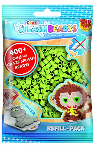 CRAZE SPLASH BEADYS Refill-Set Ersatzperlen hell-grün light green Steckperlen Nachfüllpack Bügelperlen ohne Bügeln 11515
