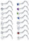 Funseedrr Silber Nasenpiercing Nasenstecker Spirale L Form Stecker Set Edelstahl Piercing Nasen Schmuck 0,8mm