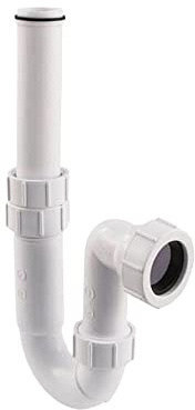Trap Telescopic Basin Multikwik 32mm Low Inlet Tubular Trap White