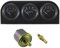 DL-Racing 52mm 3-Fach Instrumentenhalter mit Öltemperatur, Öldruck, Spannungs- und Voltanzeige
