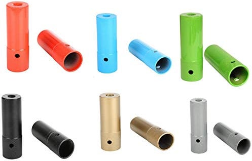 Hard To Find Bike Parts Heavy Duty “BIG” BMX Stunt Trick Nuts, Grinding Pegs Freestyler 110mm Long, Suit Both 10 & 14mm Axles Choose Red Blue Or Grey (Red)