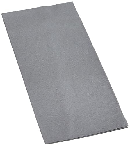 Alvotex CHIC Airlaid 50 Servietten, 1/8 Falten Stoffähnlich, hochwertige Einwegserviette, 39x40cm, Grau