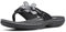 Clarks Damen Brinkley Flora Flipflop, schwarzer Lack, 42 EU
