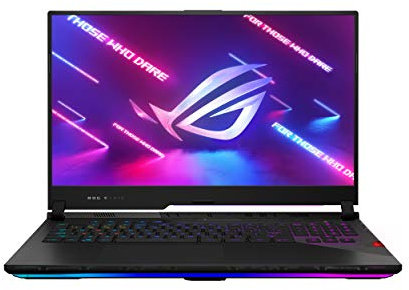 ASUS ROG Strix Scar 17 (2021) Gaming Laptop, 17.3 165Hz IPS QHD, NVIDIA GeForce RTX 3080, AMD Ryzen 9 5900HX, 32GB DDR4, 1TB SSD, Opti-Mechanical Per-Key RGB Keyboard, Windows 10 Pro, G733QS-XS98Q