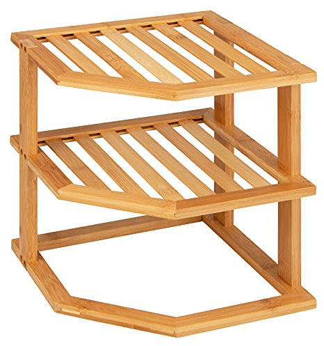 bremermann Eckregal // 3 Ebenen // Bambus // ca. 25 x 27 x 25 cm (B/H/T) // Schrankregal