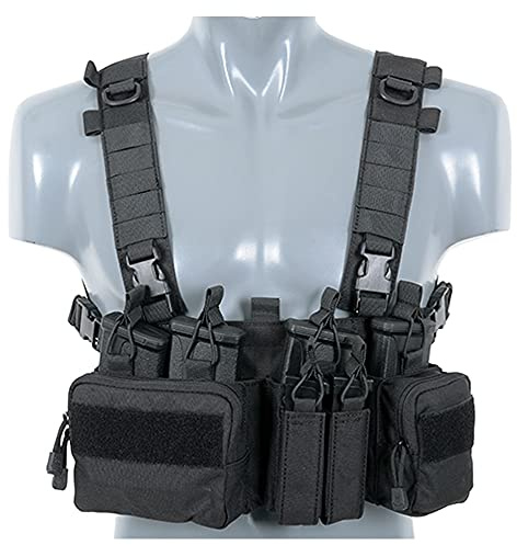 8Fields Tactical Buckle Up Recce/Sniper Chest Rig; Black
