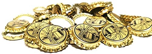 DIAH DO IT AT HOME Crown Caps Metallic - Pack of 100 - Beer Brewing DIAH (Grain Crown Caps)