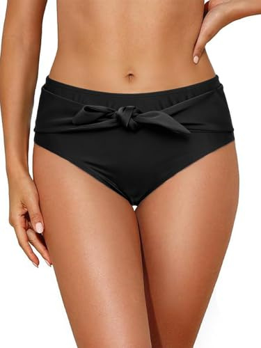 NLAND Braga De Bikini para Mujer Braga De Bikini con Cintura Alta Braga De Bikini con Pajarita Braga De Bikini para Mujer