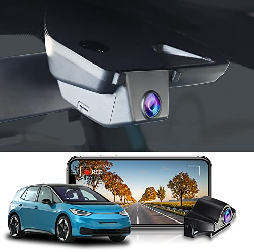 FITCAMX DashCam 2160P Front + 1080P Rear Suitable for VW ID.3 2020-2024 /Seat Cupra Born, OEM 4K Driving Recorder WiFi Night Vision Parking Monitor Volkswagen Accessories G-Sensor with 128GB Card…