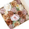 Fouriding Künstliche Blumen, Kunstblumen Gefälschte Rosen Combo DIY für Blumenarrangements, Blumensträuße, Hochzeitsdekoration,Zuhause Dekoration (Bohnenpaste Orange)