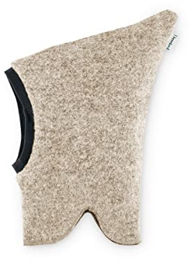 Ehrenkind® Walkmütze aus Bio-Wolle & Bio-Baumwolle | Standard 100 by Oeko-TEX | Beige 53/55