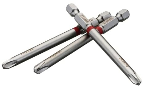 STROXX® Bits 3er |verschiedene Größen| PH1 | PH2 | PH3 | PZ1 | PZ2 | PZ3 | TX10 | TX15 | TX20 | TX25 | TX30 | Bits | Bitsortiment | Schraubenbit | mit Farbcode (PH3)