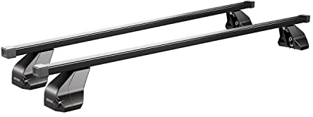 Menabo Stahl Gepäckträger Dachträger für Hyundai i30 Fastback 2016-2025 Schwarz
