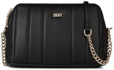 DKNY Damen R24ezv50-bgd-klein Crossbody, Black/Gold