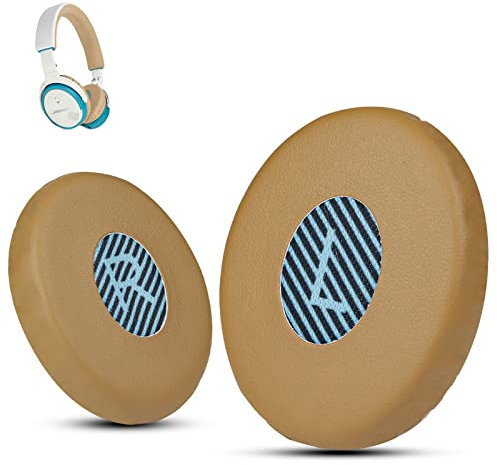 Krone Kalpasmos Cuscinetti auricolari di ricambio professionali Bose On Ear, compatibili solo con Bose Over-Ear 2 (OE2, OE2i), in morbida pelle e memory foam, colore: cachi