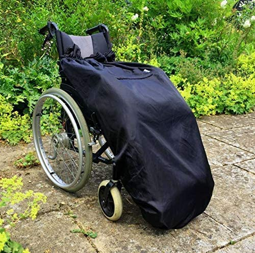 XL Large Long Adult Size Fleece-Lined Wheelchair Cosy Cover for Plus Size and Taller Wheelchair Users - 100% Waterproof Rain Cover for Manual and Powered Wheelchairs, Easy to Fit Blanket