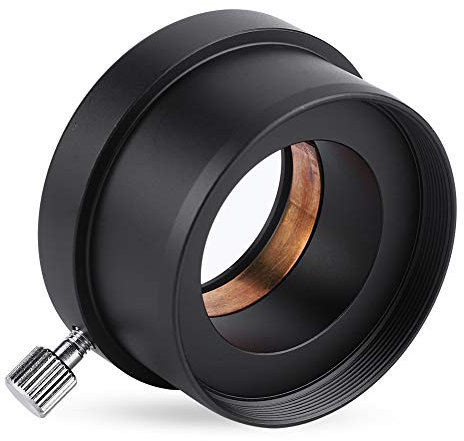 Adaptateur de Télescope KIMISS, Adaptateur de Monture D'oculaire de Télescope de 2 à 1,25 Adaptateur D'accessoires en Métal Noir