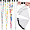 Shihanee 40 Stück Sublimations-Lanyards mit weißen Halsbändern zum Selbermachen, mit abnehmbaren Schnallen, Wärmeübertragung für Schlüsselanhänger, Ausweis, Namensschild, Handy, 40 Stück