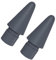 TUCANA 2PCS Colorful Pen Tips Compatible for Apple iPad Pencil 1st & 2nd Generation (Gray)