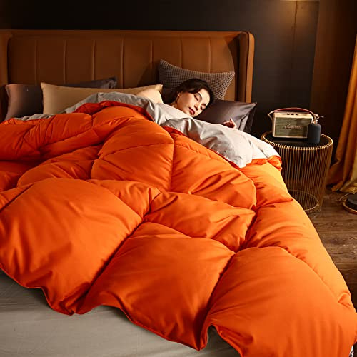BOTIZR Bettdecke 200x200cm,Duvet 135 cm X 200 cm,Lightweight Cotton Blanket,Warme, Leichte Daunendecke FüR FrüHling/Herbst/Winter, Einzelbett, Doppelbett,ö,180x220cm (3kg)