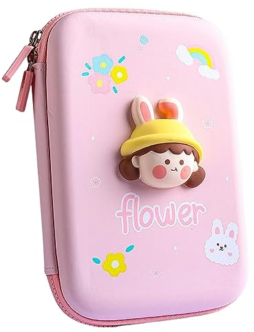 ZONTO Mäppchen 3D Dekompression Bleistift Fall Cartoon Bleistift Fall School Schreibkasten Schüler Bleistift Fall Kinderschule Vorräte-Großer Stil B2