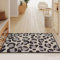 Badezimmerteppich Leopard Badematte rutschfest,Weiche Badteppich,Badvorleger Duschvorleger,Teppich Badezimmer Waschbar,Bad Teppich Flauschig 40×60cm