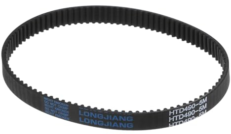 sourcing map HTD5M-490 Gummizahnriemen 98 Zähne Geschlossene Schleife Riemenscheibe Zahnriemen 15mm Breite, 490mm Umfang Synchronriemen