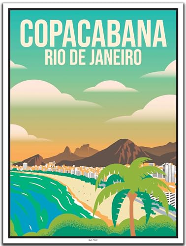 BLN PRINT Copacabana Rio de Janeiro (1) - Vintage Travel Poster