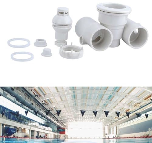 Jayruit Buse de piscine, équipement de piscine, spa et rivière, buses de massage blanches pour piscines, 1L2E88U4T1FVI1E7158V