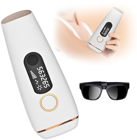 GeRRiT Depilador Facial Sin Dolor, Luz Pulsada Intensa Ipl Maquinas De Fotodepilacion DepilacióN De Cuerpo Entero Depiladora Ipl, Adecuado para Hombres Y Mujeres,Cara,Cuerpo,Axilas