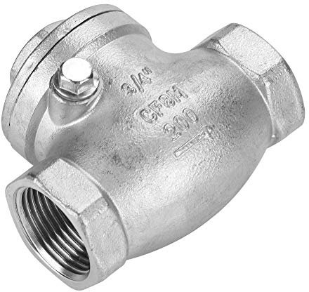 DN20 Edelstahl-Rückschlagventil WOG 200PSI Einweg-Flüssigkeitsfluss Silber