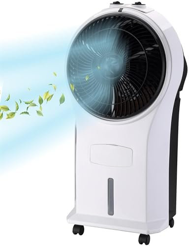Syntrox Luftkühler mit Wasser Chilly | Verdunstungskühler | Luftbefeuchter, Multifunktions-Ventilator, Effektive Temperaturreduktion, 45 Watt, gegen trockene Luft