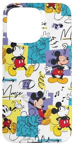 iPhone 15 Pro Max Disney Mickey Mouse Retro Classic Vintage Animation Designs Case