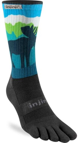 Injinji TRAIL MIDWEIGHT CREW ARTIST DESIGNED RIDGELINE S