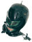 WBAODAN Gummi-Maske mit Reißverschluss, geeignet für Rollenspiel-Kostüme, Erwachsenenmaske, Latexmaske mit Atemöffnung (Größe: L-68 cm)