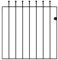 Manor Ball Top Metal Garden Gate Galvanised Wrought Iron Pedestrian Swing Gates (914mm Gap X 915mm High MAZP05/3)