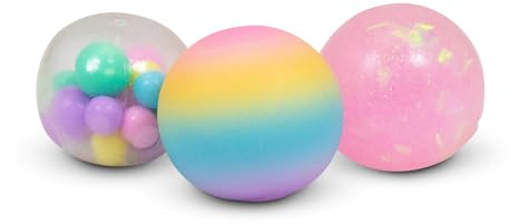 Tobar SCRUNCHEMS UNICORN DIDDY SQUISH BALLS - 3 Pack - A Great Stress Ball