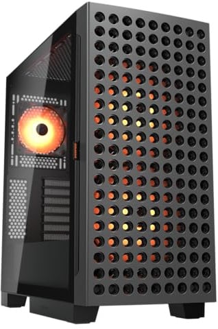 COUGAR GAMING Geh?use Midi-Tower, Airface ECO, ARGB, Schwarz