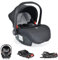 Moni Babyschale Multi Set mit Isofixbasis Royal, i-Size (40-87cm) Gruppe 0+, Farbe:grau