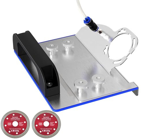 Outil de chanfreinage de carrelage à 45 degrés, support de meuleuse d'angle pour coupe de carrelage à 45°, outils de coupe de carrelage compatibles avec meuleuses d'angle de type 100, accessoires de