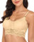 Frauenmomente Bralette Damen mit Spitze | Bustier gepolstert für Komfort | stilvoller Women BH ohne Bügel für optimalen Halt | Gr. S-XL (S, rosa)