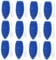 Homoyoyo 20 Set Miniature Rowboat DIY Resin Canoe Decor for Micro Landscape Dark Blue Boats with Oars for Craft Projects Beach Cupcake Toppers for Fairy Gardens