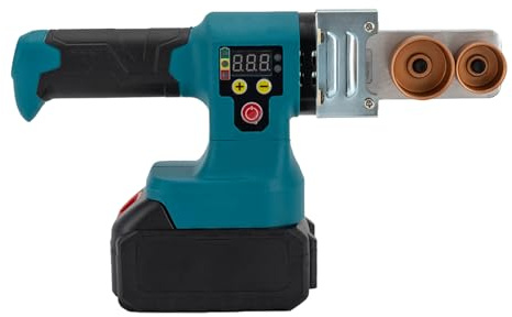 Rohrschweißgerät 20-50mm Rohrschweißmaschine mit Digitalanzeige,Nicht-Schicht-Beschichtungsformen,0-320℃ Einstellbare,3000mah Akku,Schnellheizung Muffenschweißgerät für PPR PE PB PPC PP Rohre