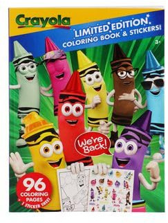 Crayola 96pg Coloring Book Limited Edition W/Sticker Sheets