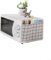 Easy Clean For Microwave Dust Cover Protect Your Kitchen Space from Water and Dirt (white)