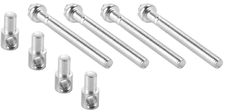 Hoite 4 Pcs Chain Bar Tensioner Adjuster Screw Black Metal Chainsaw Parts for Electric Chain Saw 405 5016 Adjustment Tool