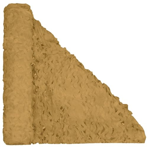 Filet Camouflage Sable, 3x4m 210D Filet de Camouflage Crème Solaire, Auvents Terrasse, Bâche De Voiture, Camping, Chasse, Décorations de fête à thème Militaire