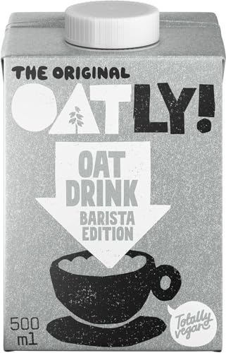 Oatly Oat Drink Barista Edition 500ml | Vegan Dairy-Free Plant-Based Milk Alternative | Perfect for Coffee & Lattes (Pack of 10)