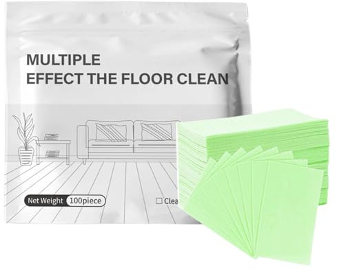 100 Piece Floor Cleaning Tablets Multi-Surface Cleaner, Upgraded Multi-Surface Floor Cleaner Tablets, Dissolvable Floors Cleaning Sheets, For Hardwood Laminate TileWalls Maintenance